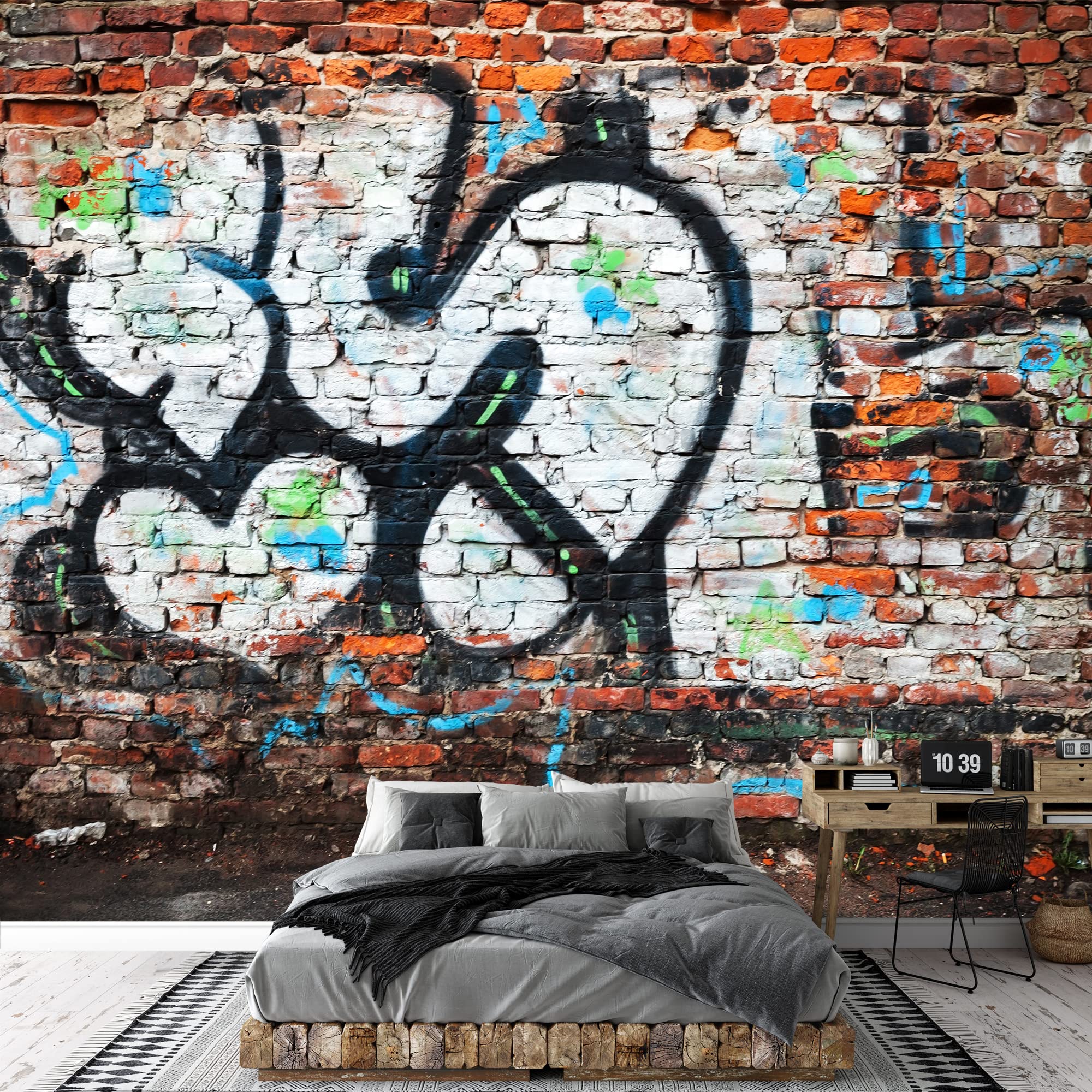 Amazon.com: wall26 Wall Mural Simple and Mysterious Graffiti Art